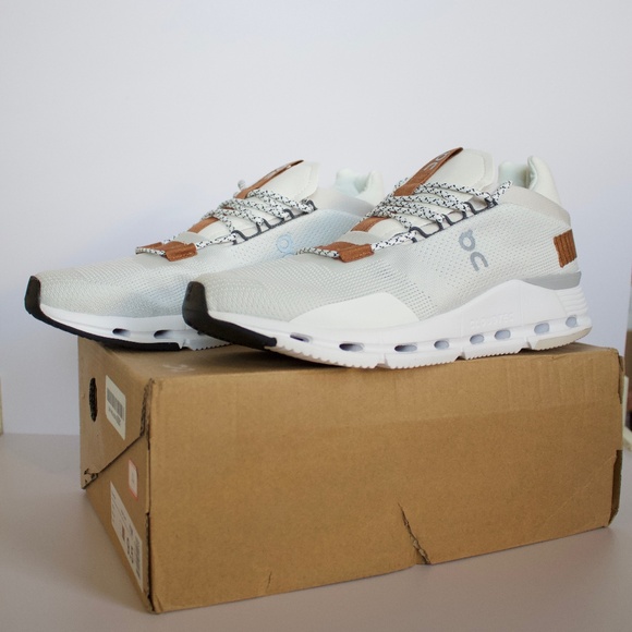 On Running Cloudnova White Pearl Pecan Brown Size 9.5 - Picture 4 of 7